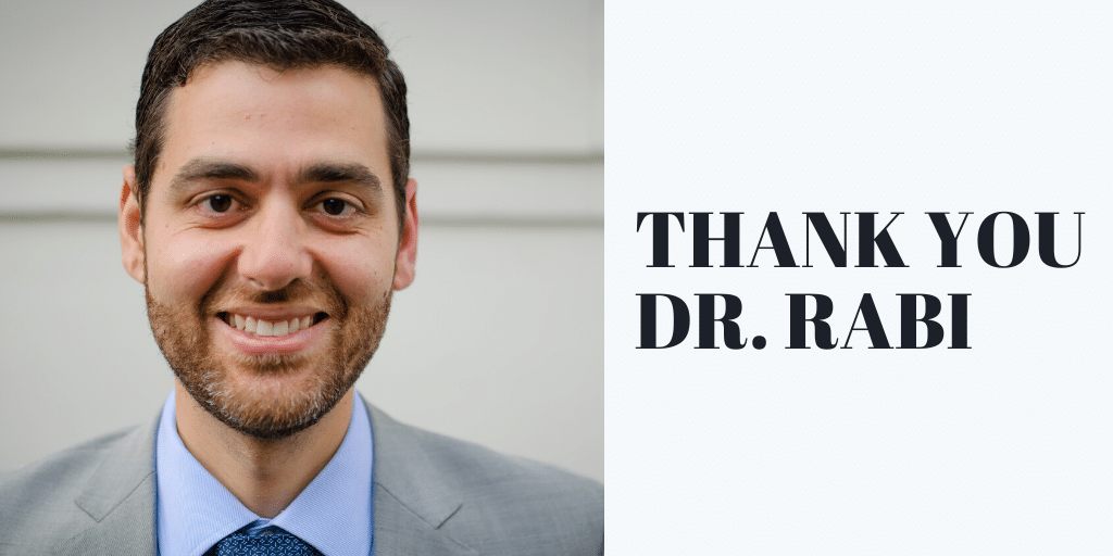 Thank you Dr. Rabi
